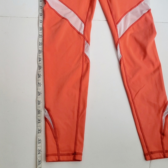 Orange+white calf length Violate the dress code leggings - Picture 7 of 13